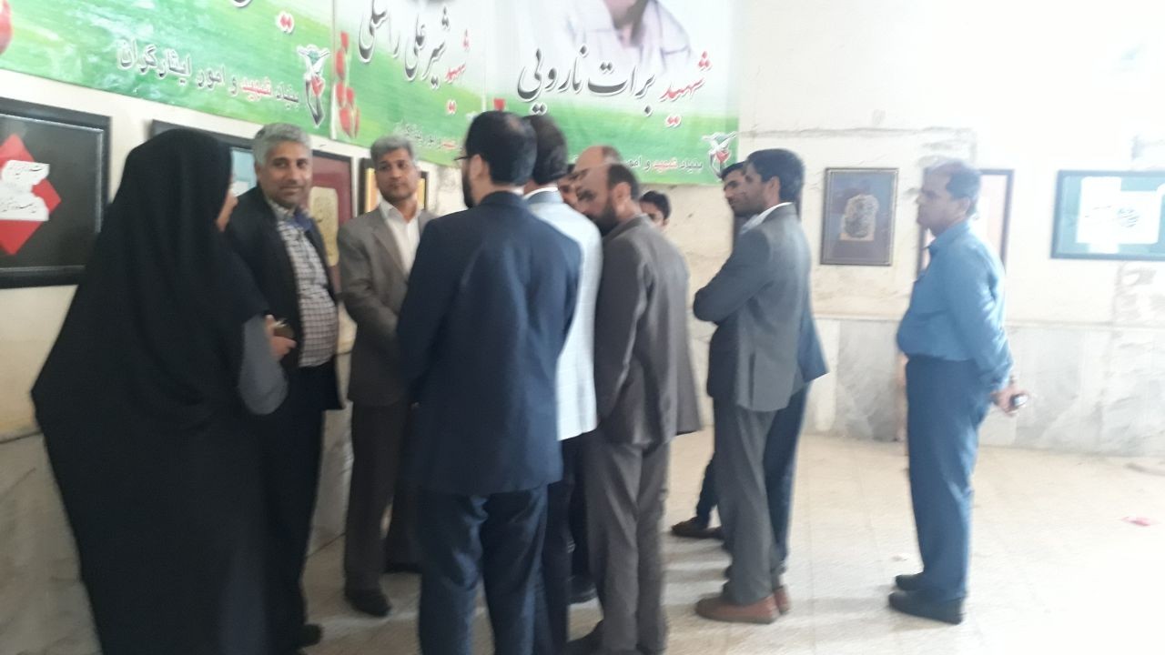نمایشگاه خوشنویسی به مناسبت روز جهانی روز قدس در شهرستان زهک  