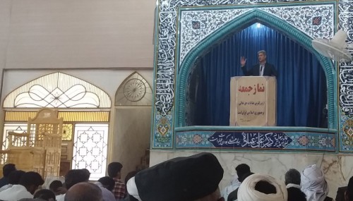 سخنرانی فرماندار زهک در خطبه های نماز جمعه