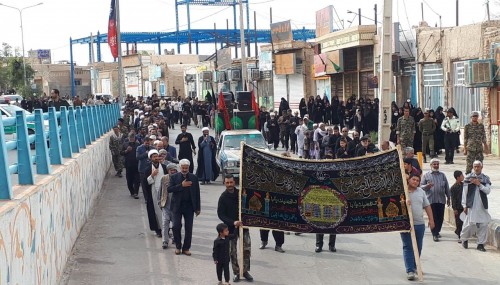پیاده‌روی جاماندگان اربعین در شهرستان زهک برگزار شد