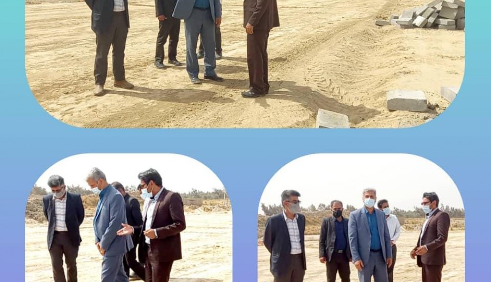 🔶بازدید فرماندار محترم شهرستان زهک در مورخه ۲۱/۱۲/۱۴۰۰از آغاز پروژه ایجاد بلوار و فضای سبز ورودی شهر زهک  🔶