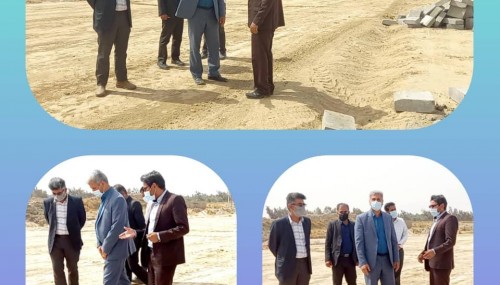 🔶بازدید فرماندار محترم شهرستان زهک در مورخه ۲۱/۱۲/۱۴۰۰از آغاز پروژه ایجاد بلوار و فضای سبز ورودی شهر زهک  🔶